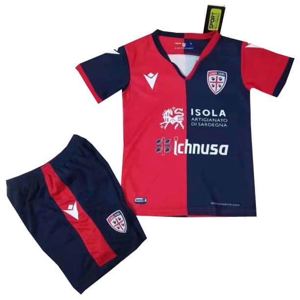 Camiseta Cagliari Calcio Replica Primera Ropa Niños 2019/20 Rojo